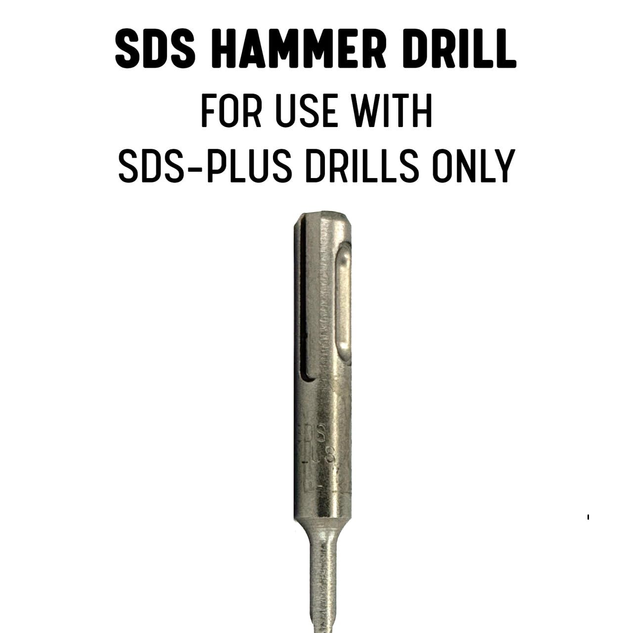 Drill America 1/2" x 6" PRO Series SDS-Plus 4-Cut Tip Hammer Bit Drill Bit (Pack of 15)