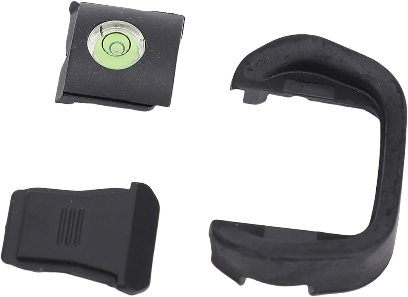 R5 R6, Pomya Camera Eyecup Viewfinder & Hot Shoe Cover Cap with Bubble Spirit Level Kit - Compatible with Soft Silicone