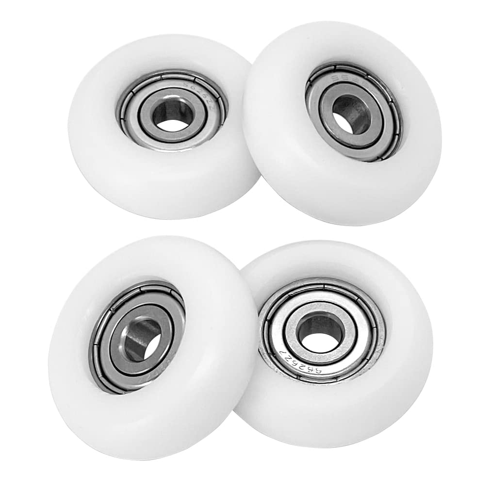 4pcs Roller Wheel Parts Replacement for Total Gym Wheels/Rollers, Fit for Gym Models 2000, 3000, Some 3000 XL and a Few Very Early XL, Upgraded Rollers Kit Set