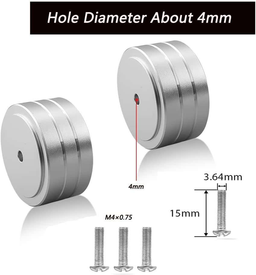 4 Sets Spikes,40x20mm,Shockproof Tertullus High-End HiFi Aluminum Speaker Feet, Shock Base Pad Stand Pad for HiFi
