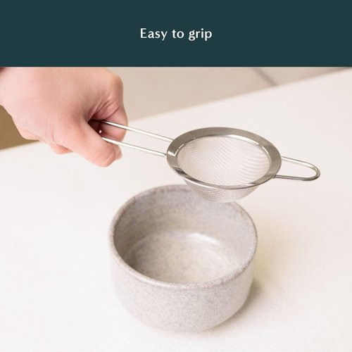 Naoki Matcha Large Stainless Steel Matcha Tea Sifter - Eliminate Clumps for Perfectly Smooth Tea & Lattes