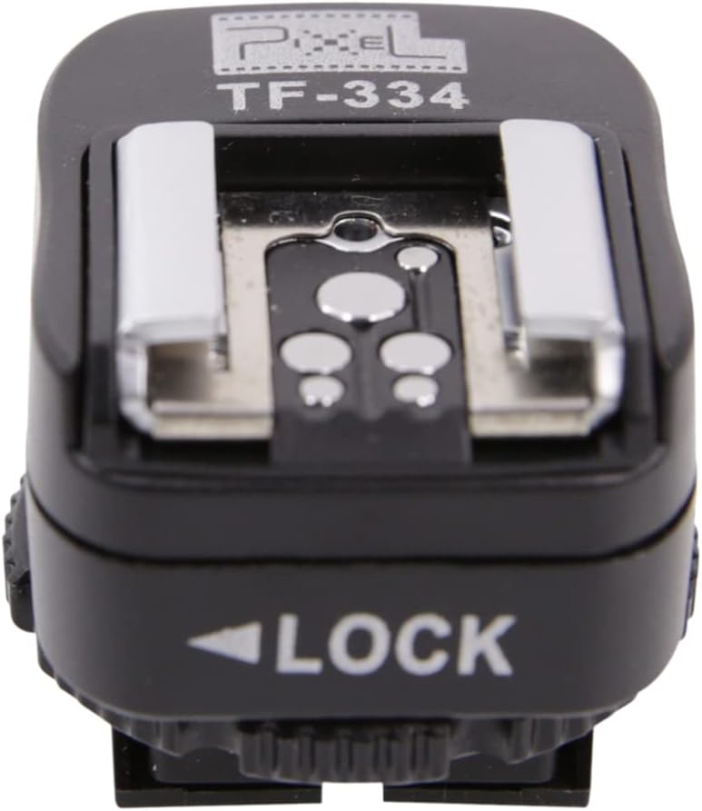 CamDesign TF-334 A7 A9 NEX6 RX1 HX50 A6300 Flash Hotshoe Adapter with PC Sync Port, Manual Mode, Compatible with Sony