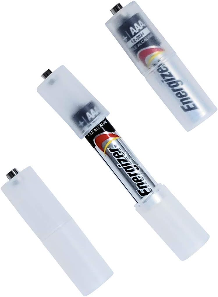 AMX3d 3AA 2 Pack Low Voltage Power Solutions: Water Resistant Battery Holders Battery Cases with AAA Battery Adapters