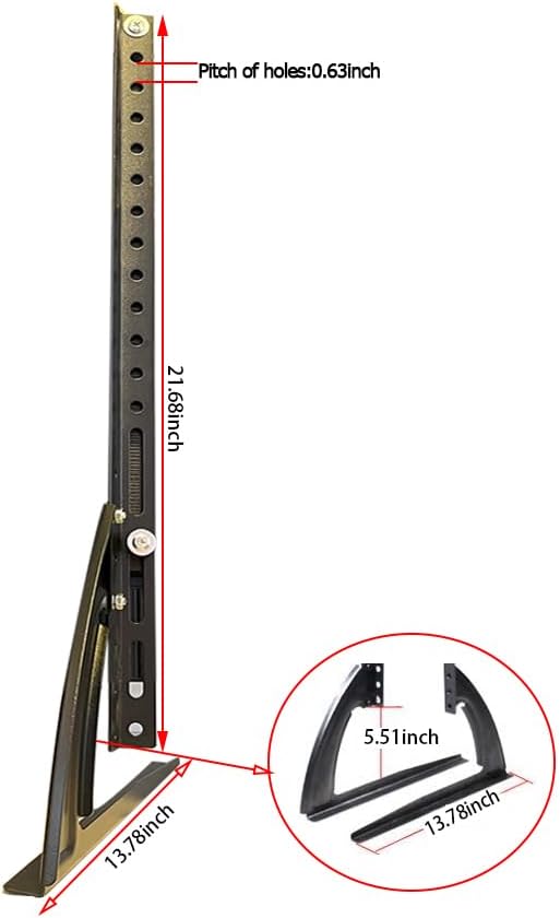 Aliotech 32 70 inches 800x500mm, 68Ibs(Black) Universal TV Stand Tabletop TV Stand Mount for to Plasma LED LCD Flat