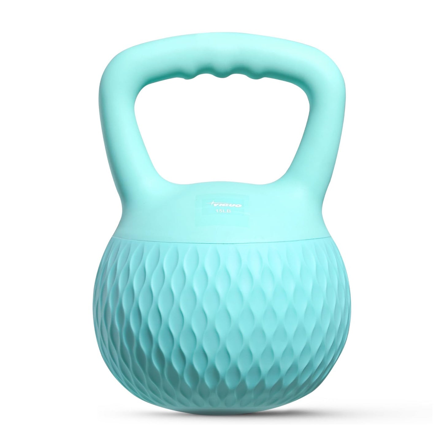 YIGUO Soft Kettlebell, 15lb Kettlebells Cushioned Impact-Resistant Base and Anti-Slip Grip, Strength Training Kettle Bell for Women and Men, Home Workout (Green)