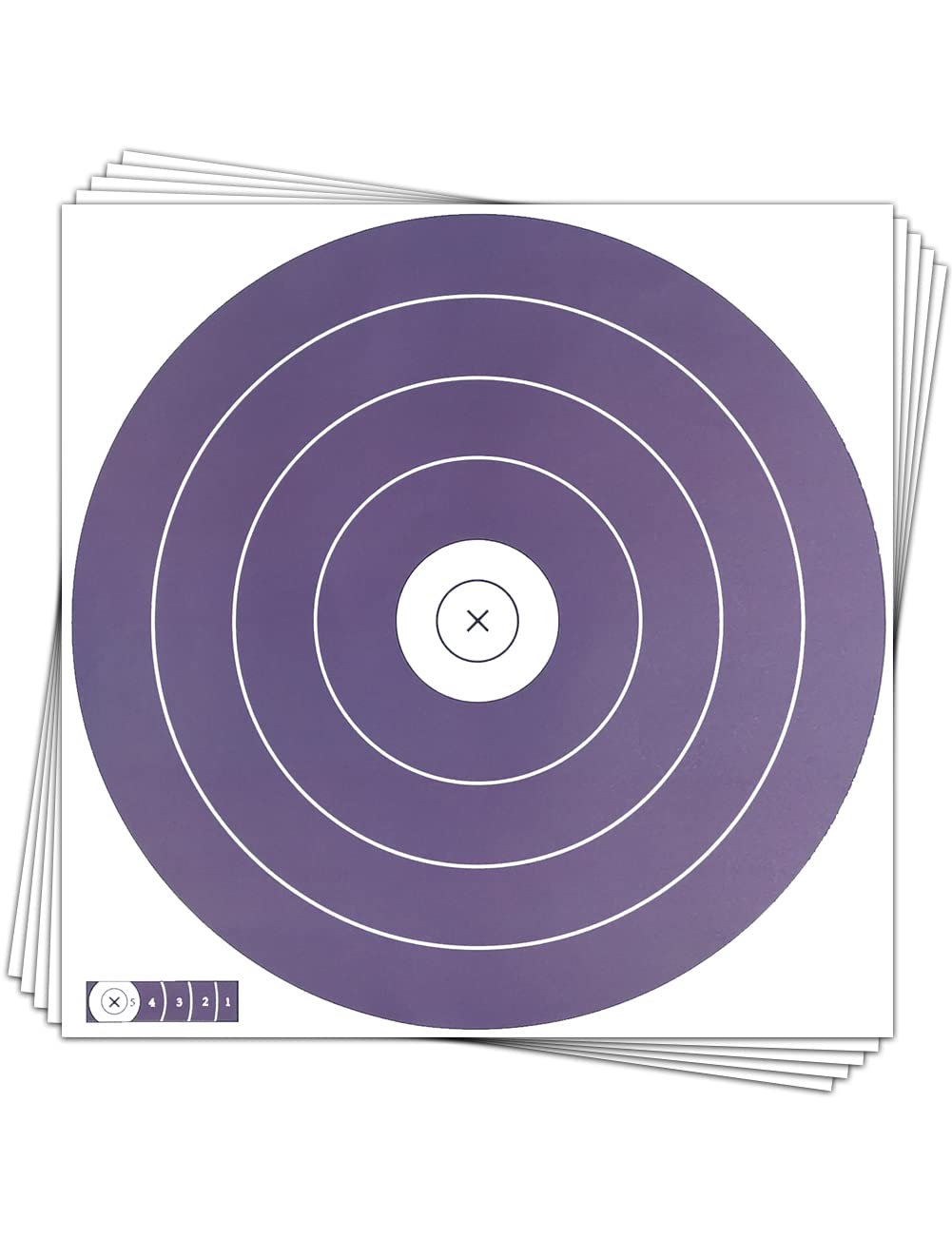THREE ARCHERS NFAA 30pcs Archery Targets 40cm Standard Archery Targets 5 Ring Single Spot for Archery Training Competition Target Practice