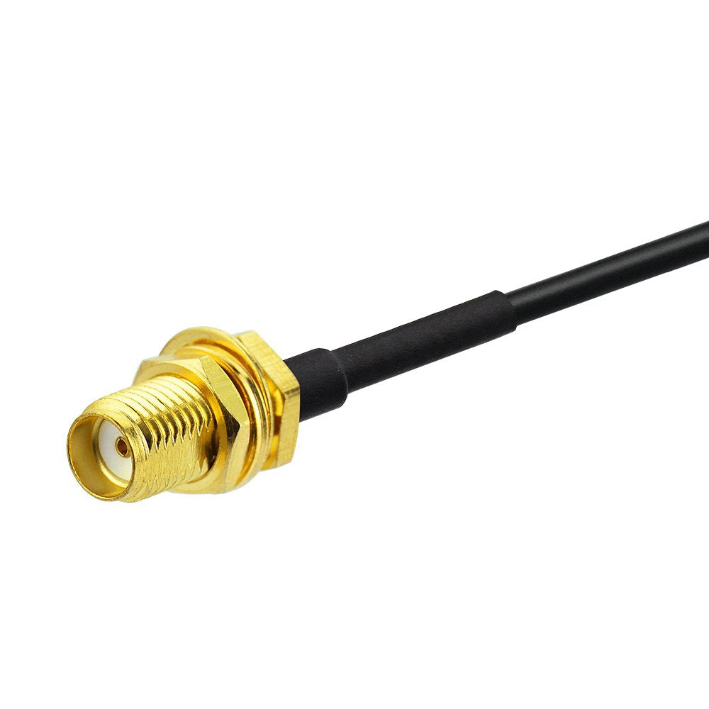 RG174 3m 10 (2-Pack) 4G BINGFU SMA Male to SMA Female Bulkhead Mount Antenna Extension Cable feet Compatible with LTE