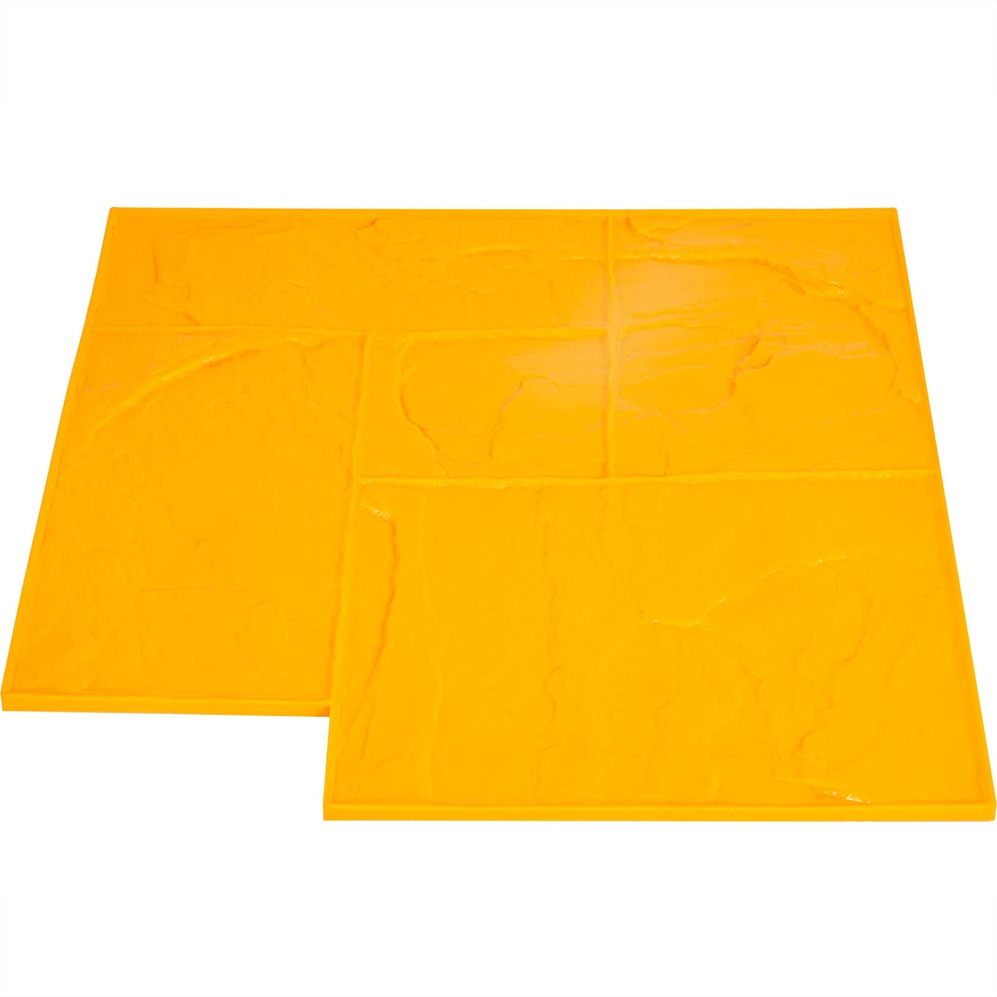 VEVOR Concrete Texturing Skin, 24"x24" Concrete Stamps Mats Set, Polyurethane Concrete Stamping Mats, Slate Concrete Stamps, 4 PCS Realistic Concrete Texture Mat, Concrete Stamps for Walls/Floors