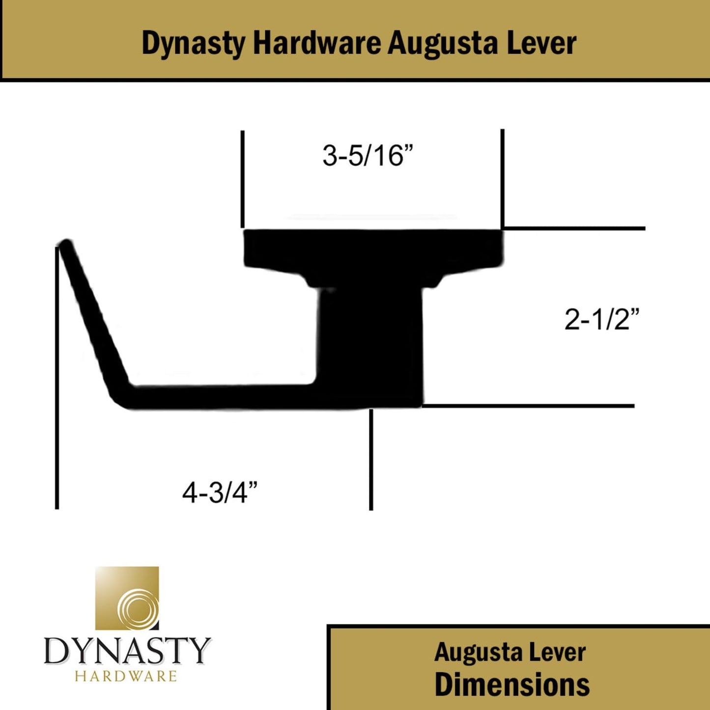 Dynasty Hardware Commercial Door Lock Keyed Lever Lockset, ADA Compliant, Grade 2 Heavy Duty Door Handle with Lock for Office, Entry, or Warehouse Use, Oiled Rubbed Bronze Finish, Model AUG-00-10B