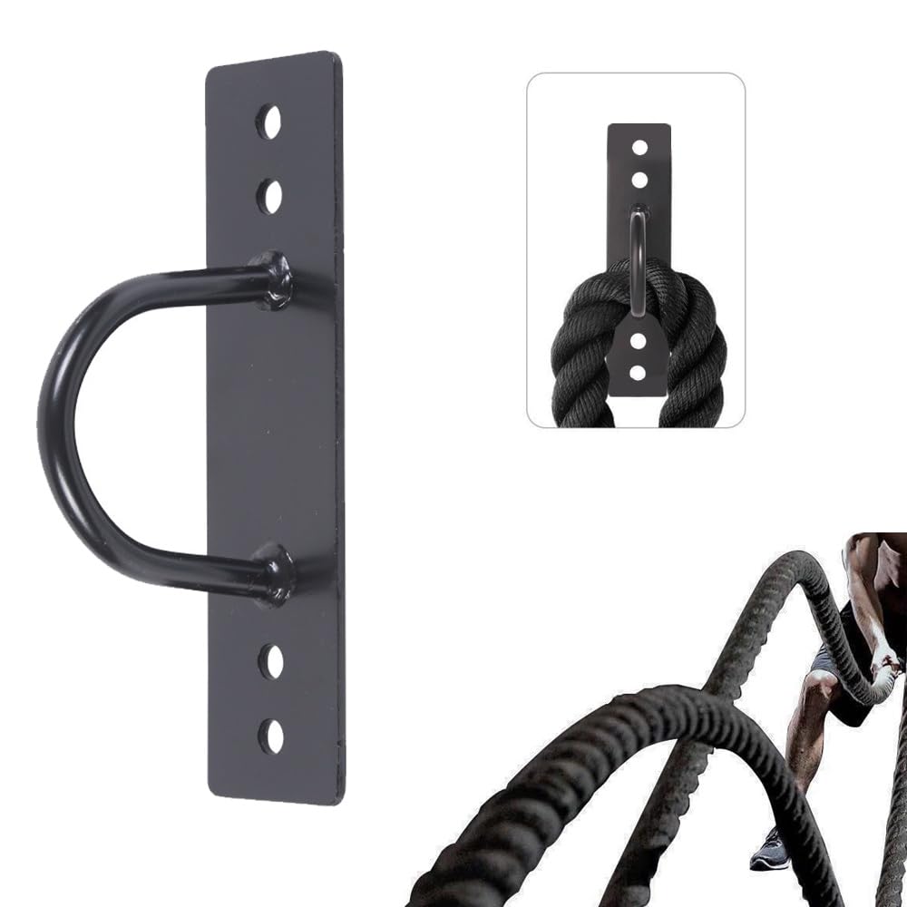 CHICBI Battle Rope Wall Mount Kit, Gym Rope Holder Hanging and Storage Hook,Heavy Duty Body Weight Strength Training Bracket, Yoga Swings Ceiling Mount Anchor