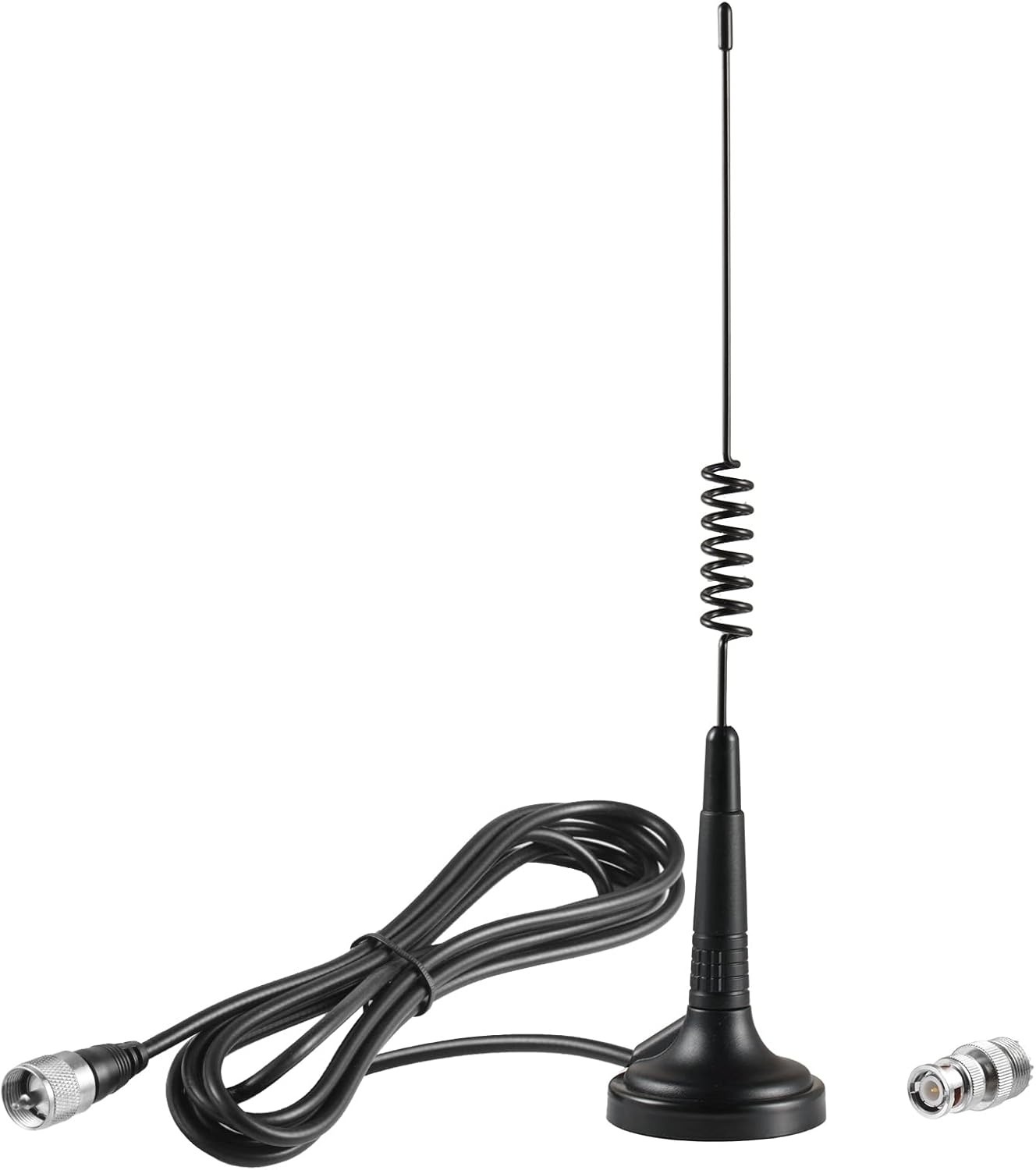 eifagur 27MHz PL-259 Long Range Magnetic Base CB Radio Antenna with BNC Male Connector for Mobile/Car Radio Cobra