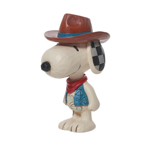 Enesco Peanuts by Jim Shore Snoopy Cowboy Miniature Figurine, 3.44 Inch, Multicolor