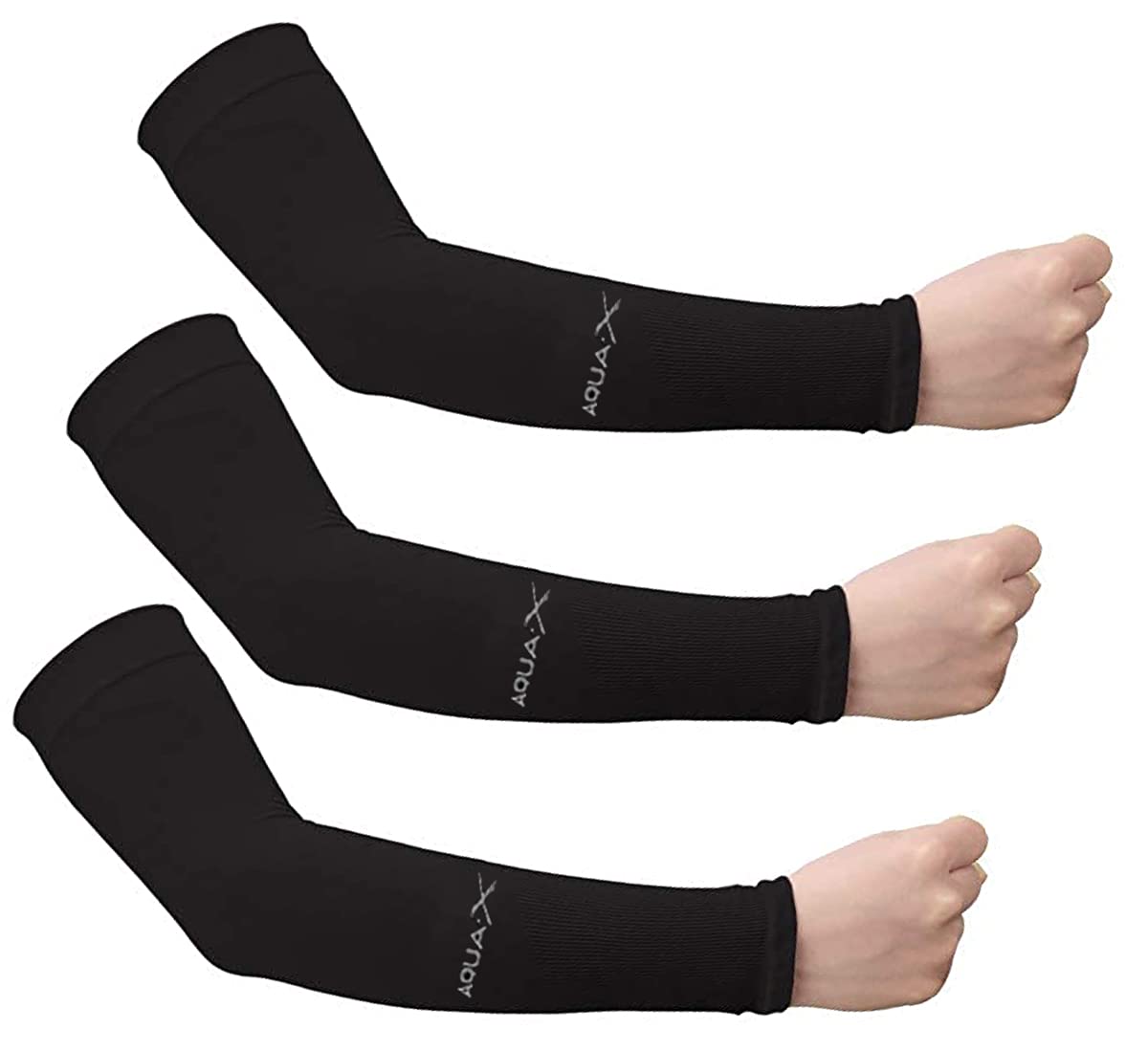 Bacophy 3 Pairs Arm Sleeves UV Protection Cooling Sleeves Women Men Arm Cover