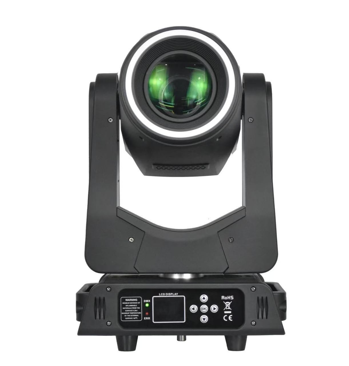LED 200W Beam Moving Head Light with (6+12+24 combinable Effects),13 Patterns (3 Glass Images)+White Light (1)