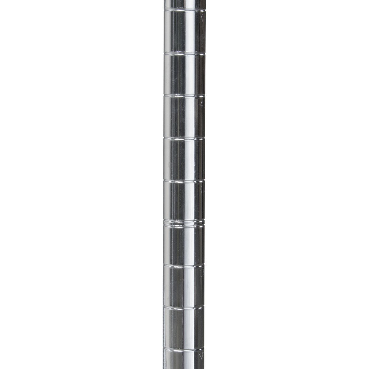Akro-Mils AWP74UPRIGHT 74-Inch NSF Certified Industrial Grade Chrome Wire Shelf System Upright Leg Post Poles, (4 Pack), Silver