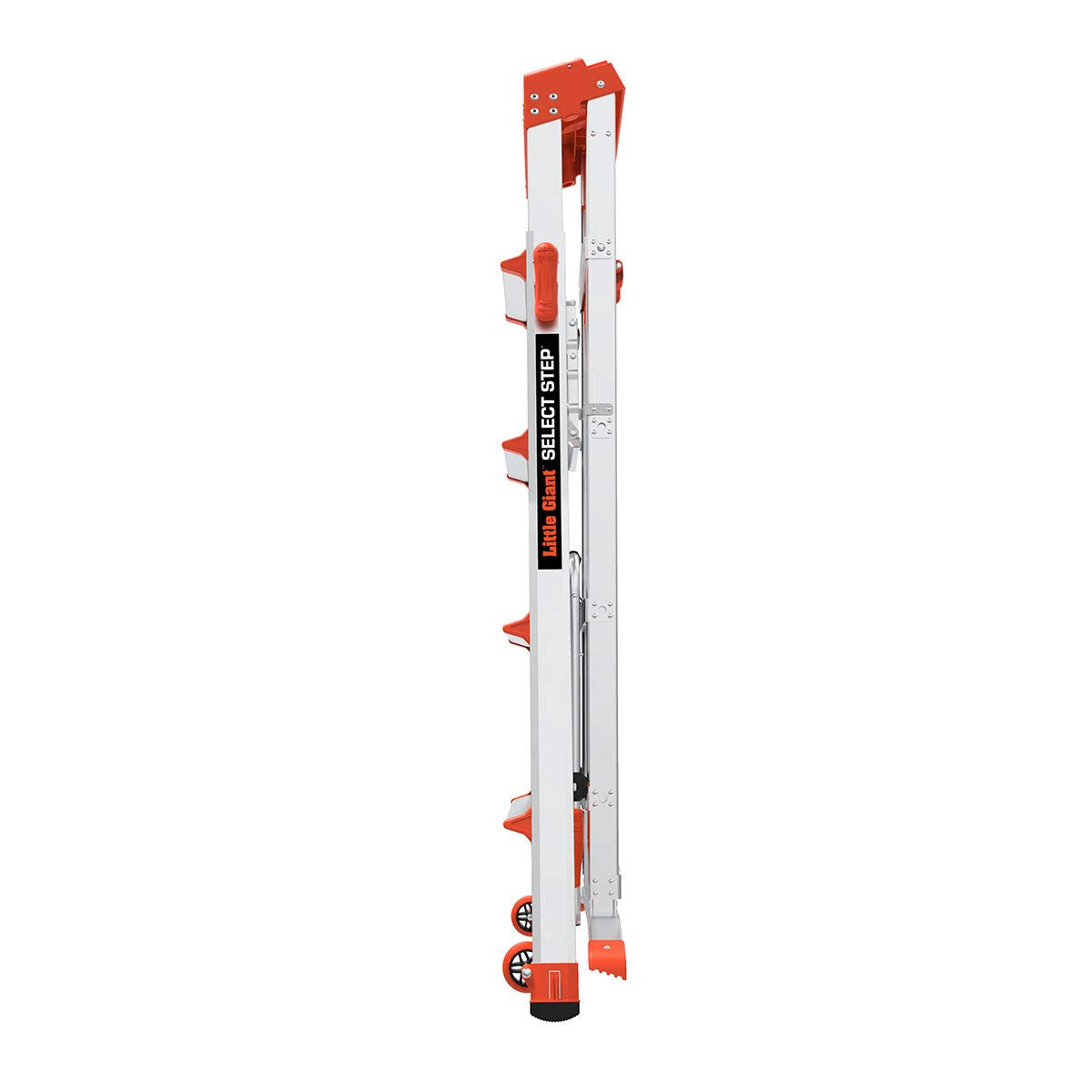 Little Giant Ladders, Select Step with AirDeck Accessory, 5-8 Foot, Stepladder, Aluminum/Orange
