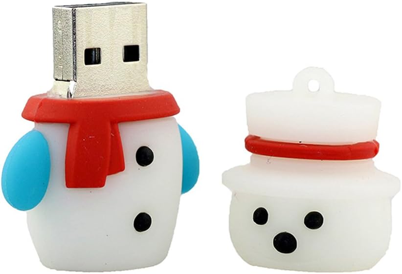 Mixse 8GB USB Flash Drive Memory U Disk Stick Storage Device Novelty Cute Snowman A
