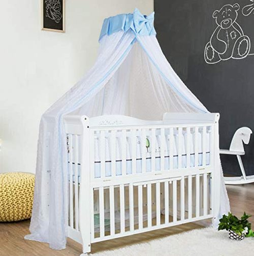 Joylife Baby Netting Baby Toddler Bed Crib Dome Canopy Netting (Blue)