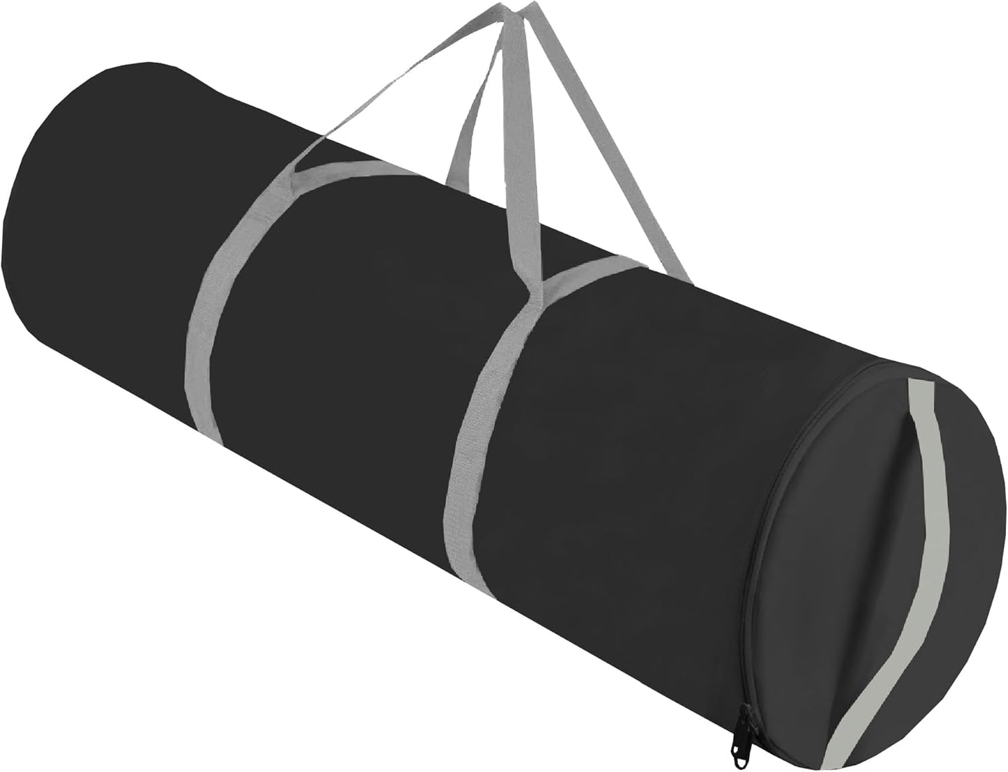 OUTTDID Gift Wrapping Paper Organizer - Durable 600D Oxford Fabric, Holds 18-25 Rolls, Black with Handles & Zipper