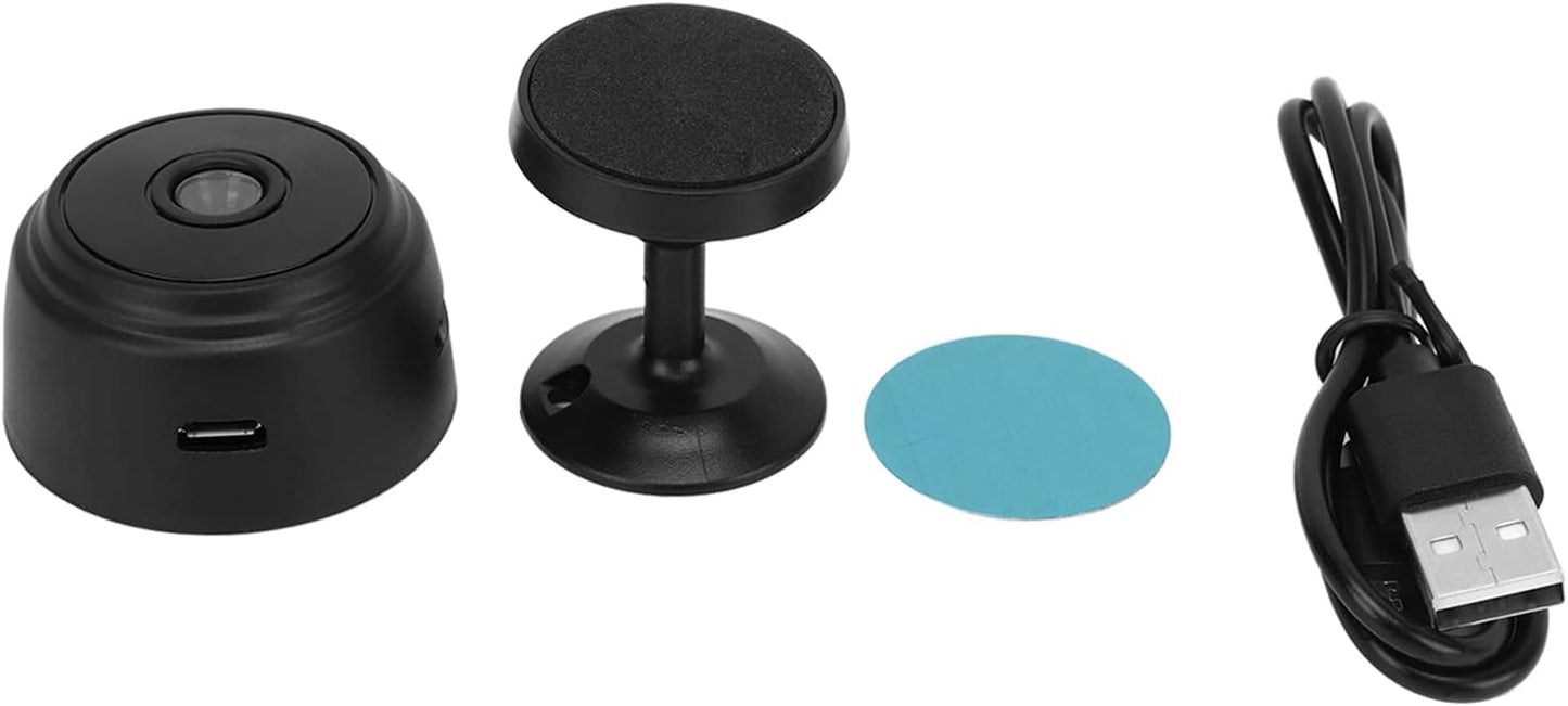ciciglow A9 1080P Camera Indoor, Magnetic Pet Dog Camera Baby Camera Mini Camera Security Camera (Black)