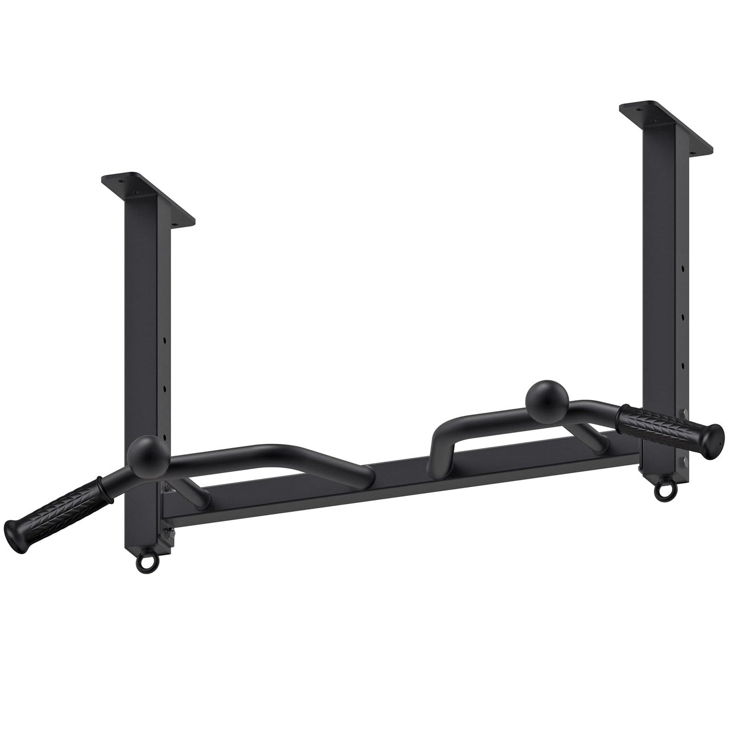 Kipika 32" Ceiling Mounted Pull Up Bar - Heavy Duty, Highly Adjustable, Multifunctional Chin Up Bar - Home Gym System with Punching Bag Hanger and Resistance Bands Training (Ceiling Mounted Pull Up Bar with Ball)