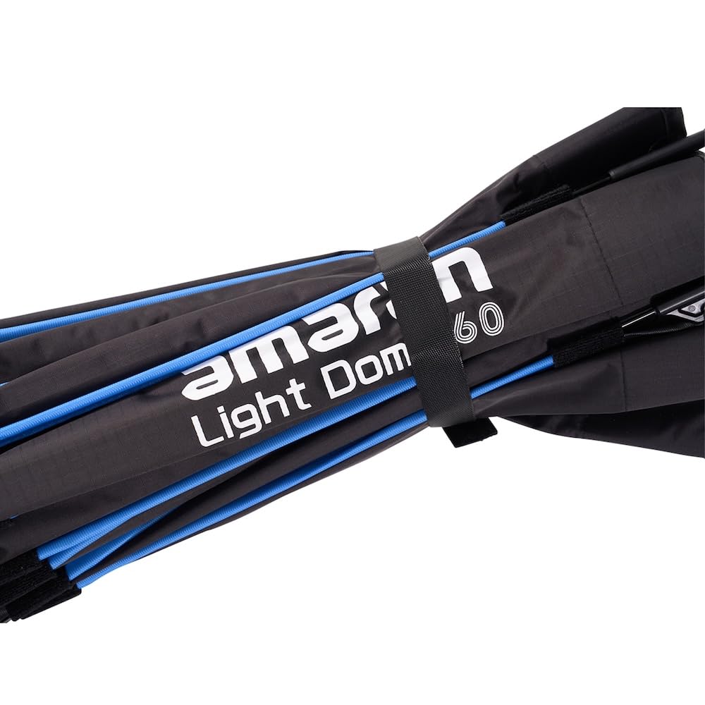 Amaran Light Dome 60 Bowens Mount Modifier,Size 60cm (2ft),Quick-Release Design with Grid,Two Difusion and Carrying Bag,Compatible with Amaran COB Lights and Other Bowens Mount fixtures