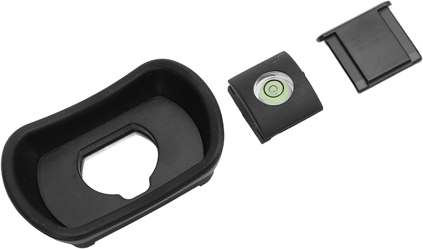 WIHFHGZ Set 3 GFX100II XH2S T5 Camera Viewfinder Eye Cup Pcs, Silicone and ABS Eyecup with Hot Shoe Cover and Bubble