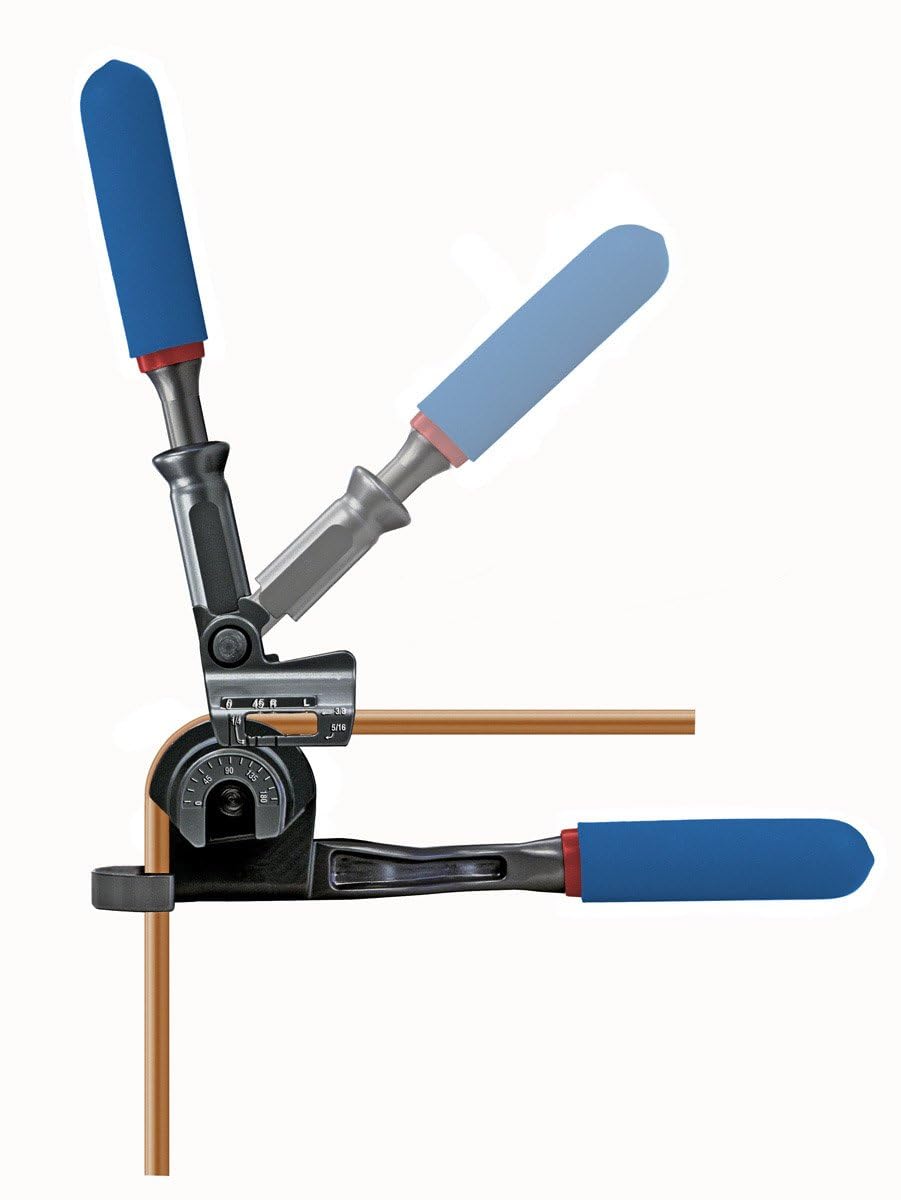Imperial Tool 470FH Triple Head 180 Degree Tube Bender with Roto-Lok Indexing Handle, 3/16", 1/4", 5/16", and 3/8"