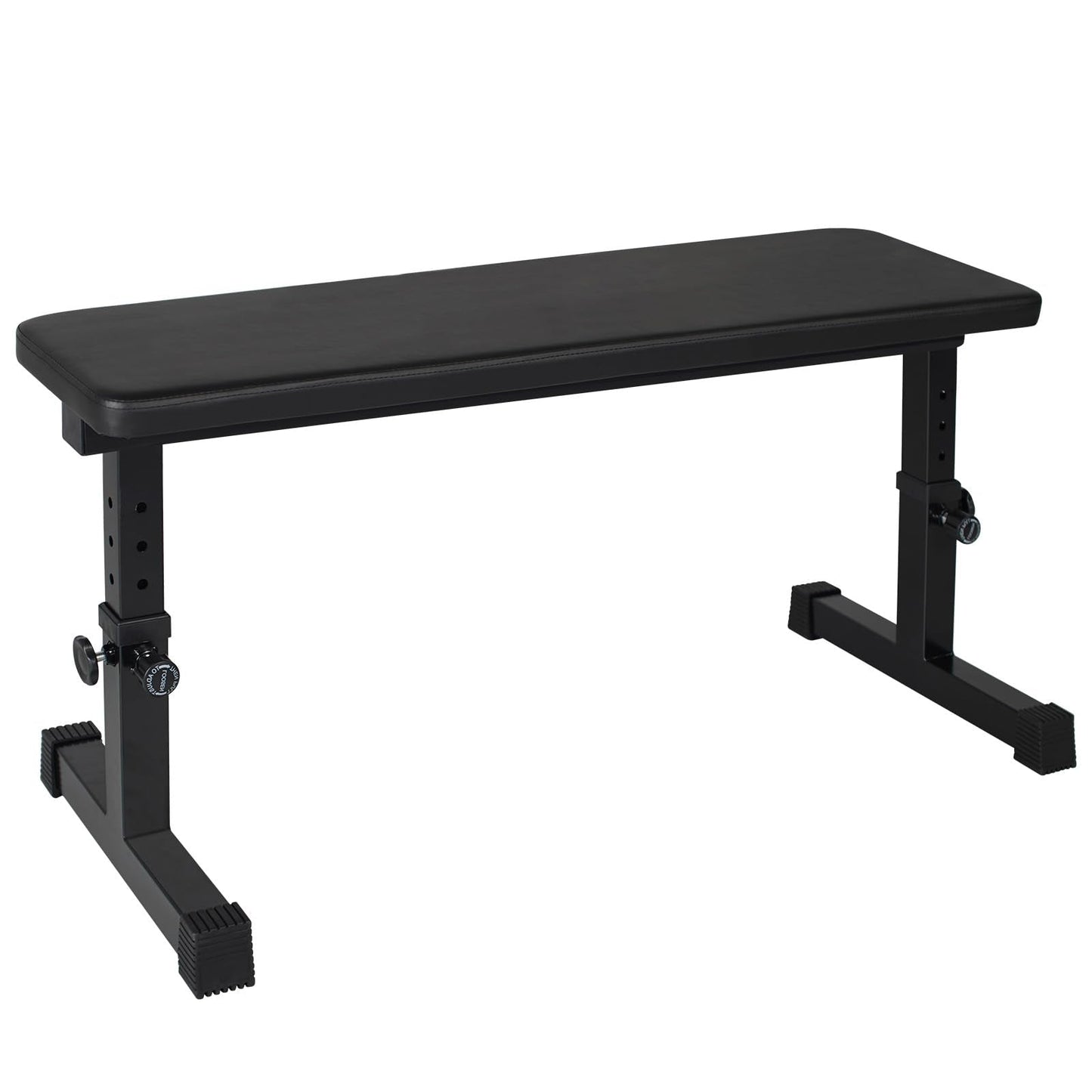 Adjustable Weight Bench Heavy Duty Steel Flat Workout Bench for Home Gym with Quick Assembly, Anti-Slip Base Multi-Functional Strength Training Bench for Full-Body Workouts