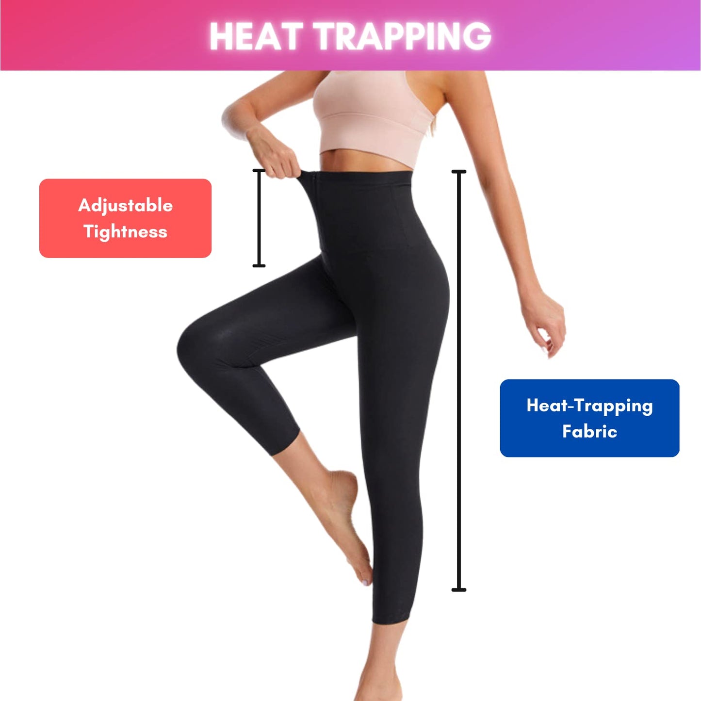 Nano Hertz Sauna Sweat Shapewear Leggings Pants Boxing Workout Suit Waist Trainer Shaper Sweatsuit Exercise Fitness Gym Women