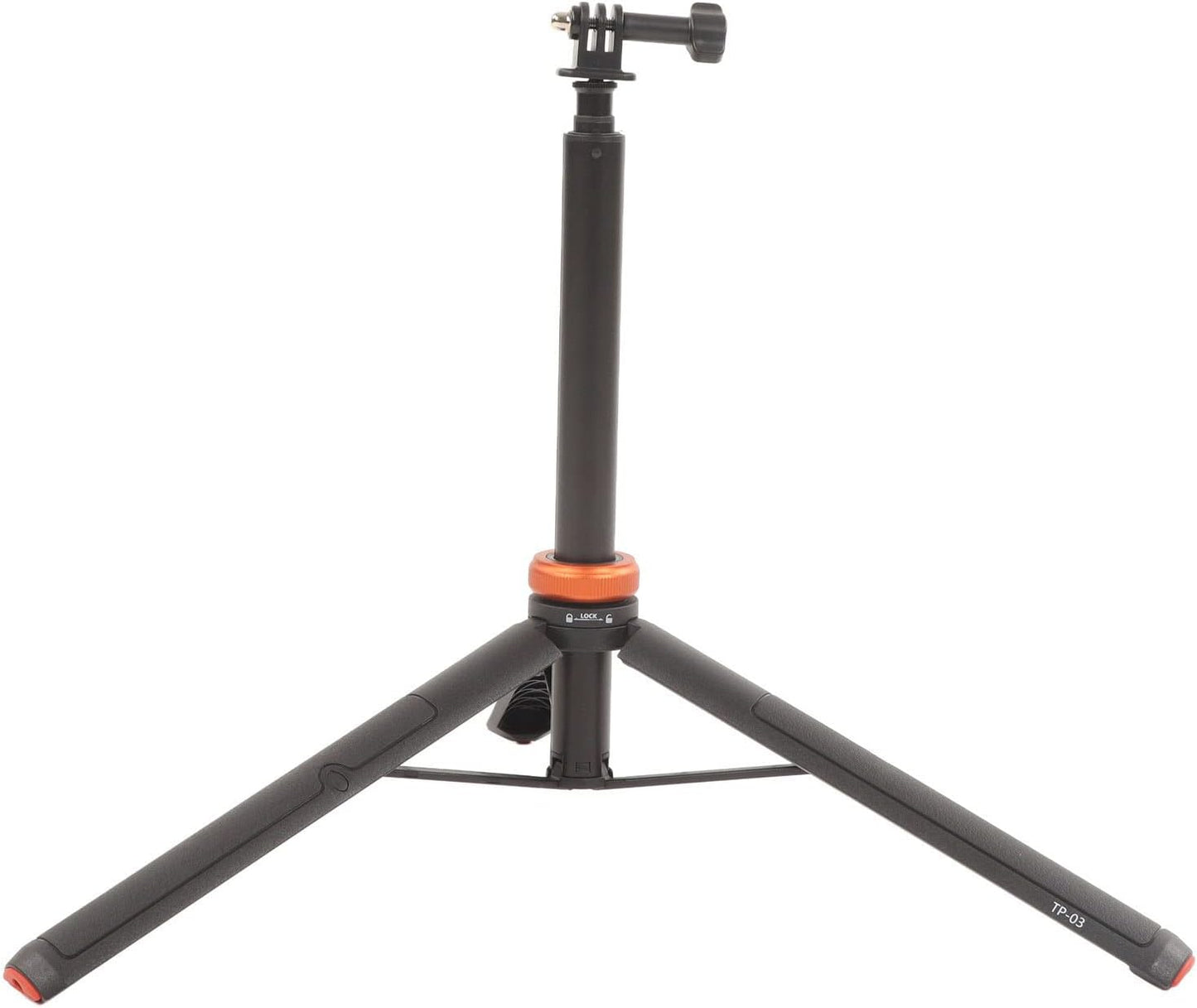 EVTSCAN Multifunctional Action Camera Stand with Adapter Retractable Tripod Foldable Selfie Stick