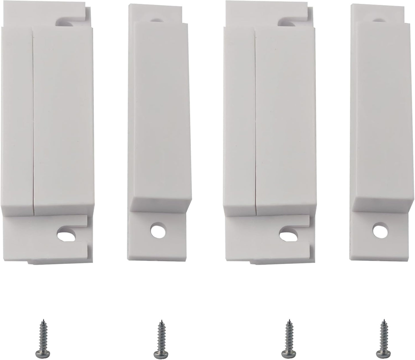 AUXBC 2 Sets HC-31 Wired Door Window Sensor, NC Magnetic Reed Switch Surface Mount Contact for Home Security Alarm
