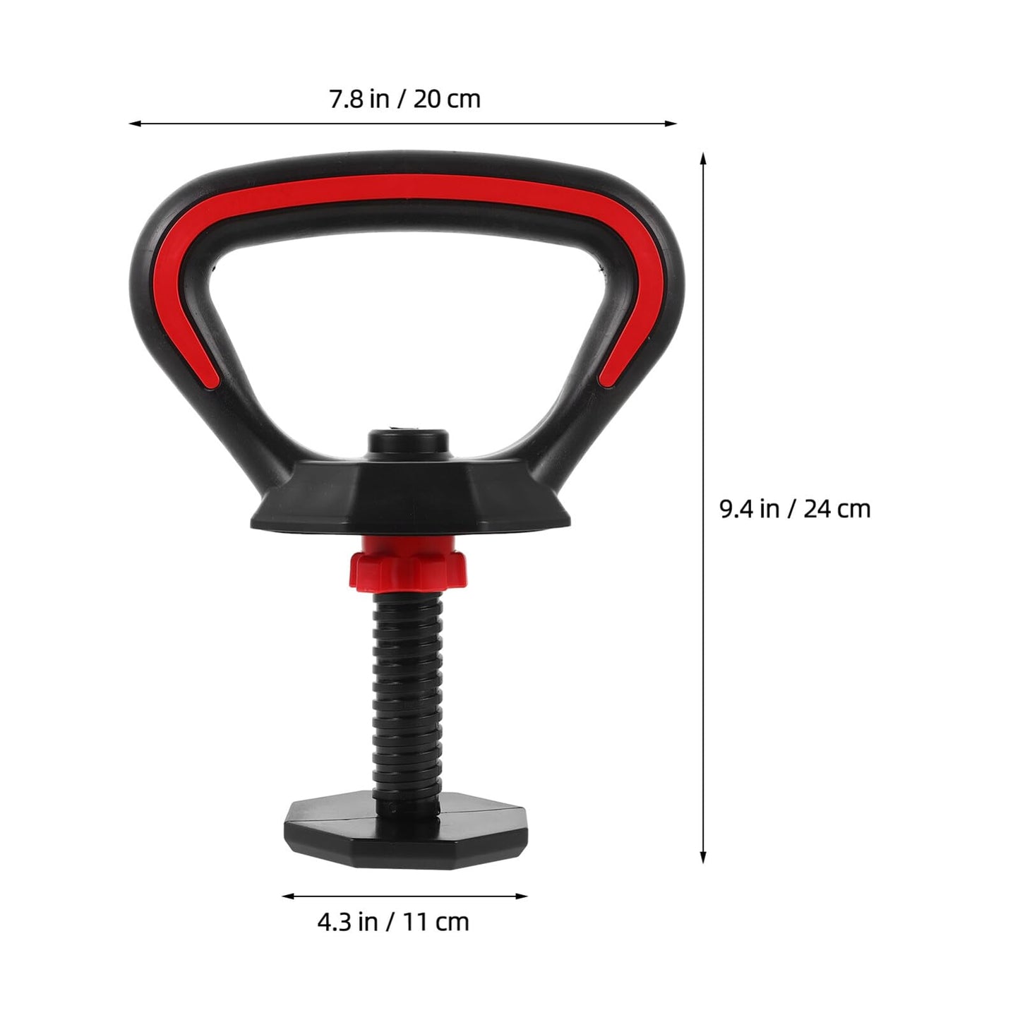 Kettlebell Handle for Dumbbells, Adjustable Kettle Grip to Kettlebell Converter Attachment, Heavy Duty Dumbbell Handle Grip Set for Home Gym Fitness, Fits Weight up to 33 lb (15kg)