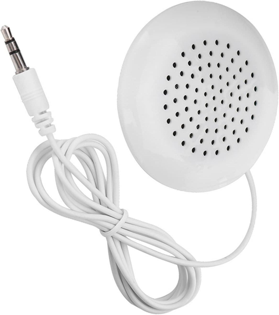Kodrily 3.5mm 2.4in 0.6in MP3 MP4 DIY Pillow Speaker, ABS Mini Stereo Speaker Wired, Diameter Thickness Under Pillow