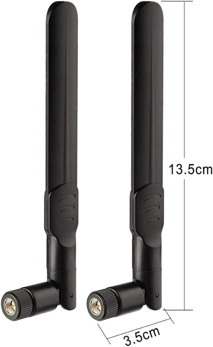 BINGFU 8dBi 4G (4-Pack) SMA Male LTE Antenna for Wireless CPE Router, Hotspot, Cellular Gateway, Trail/Game/Outdoor