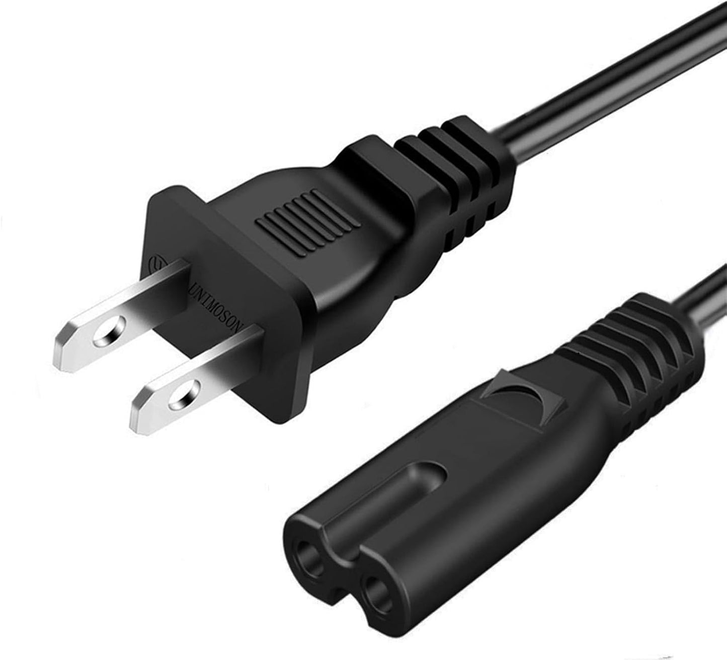 UNIMOSON 2 3 Prong Power Cable Cord Compatible with TCL Roku Smart LED LCD HD TV Apple Samsung Sharp Replacement Feet