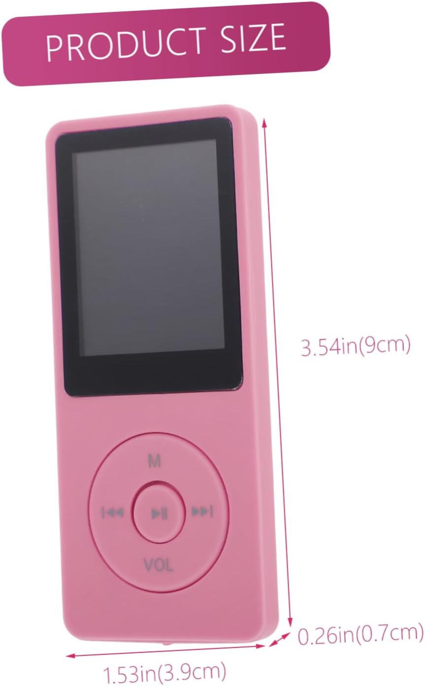 COOLHIYA Lossless Sound Player with Screen Portable Media Player for Students Supports Amv Formats Easy USB Transfer