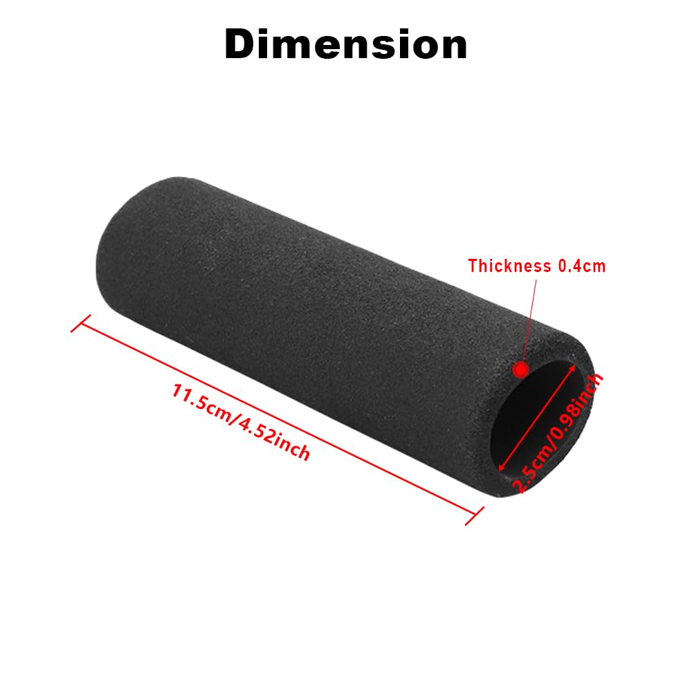 2 Pcs Motorcycle Foam Hand Grips Covers, 25 mm/0.98 Inch Universal Anti Slip Motorcycle Grip Covers Shock Absorption Handlebar Grip for BMW Yamaha Honda Suzuki Kawasaki