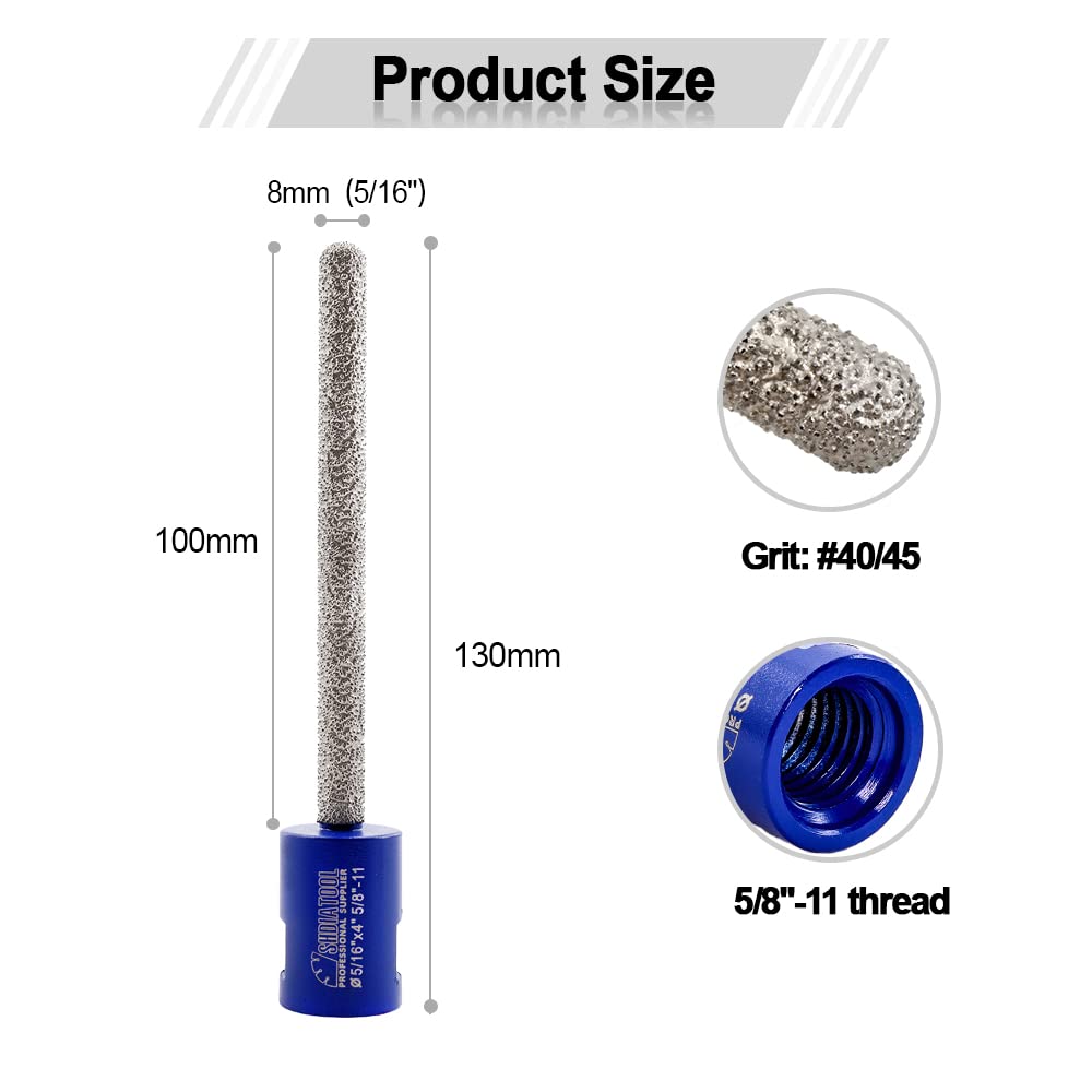 Diamond Core Drill Bits Set 12PCS - DARTOTEK Tile Hole Saw Kit (6/6/8/20/35/50/65/100/20mm/2/SDS/HEX for Porcelain, Ceramic Tile, Granite, Marble, Masonry