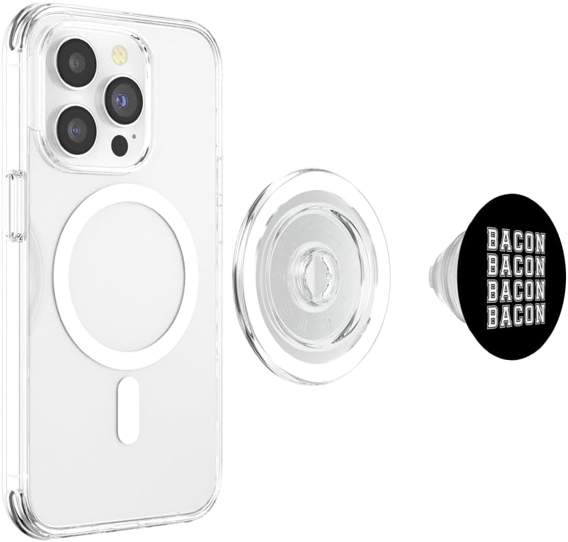 Bacon -Themed PopSockets Grip for MagSafe - Perfect for Lovers