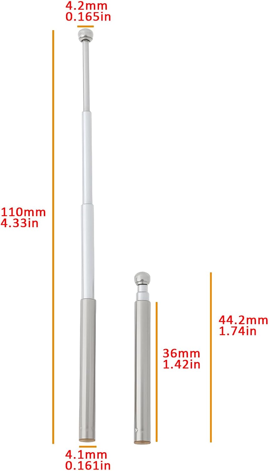 4Pcs 4-Section Create idea Telescopic Rod Antenna Suitable for: Radio walkie-Talkie Remote Control car Receiving Signal