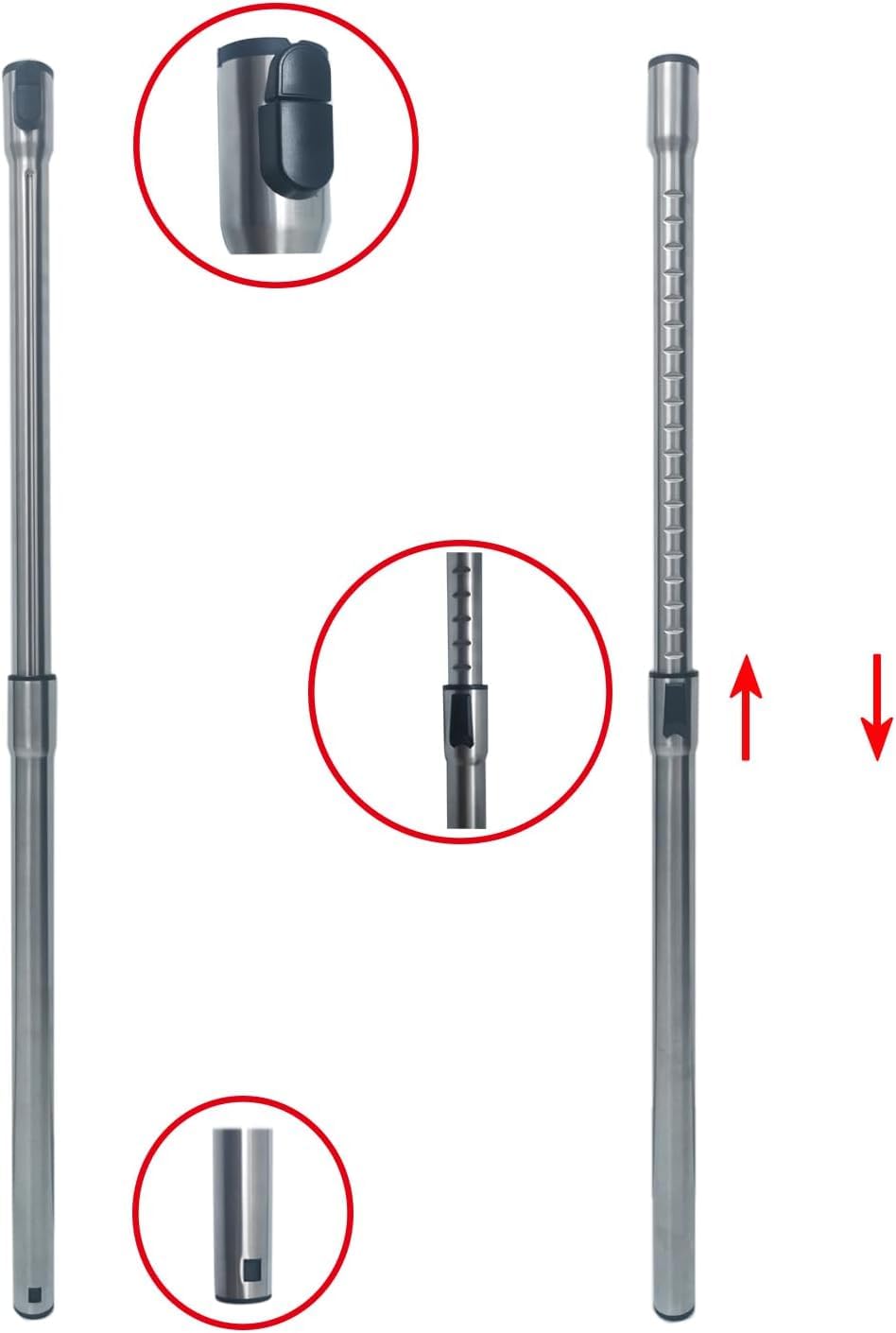 ZANVACUE Metal Tube Stainless tube compatible with Miele C1 C2 C3 Extension Wand Central Vacuum Cleaner Attachment