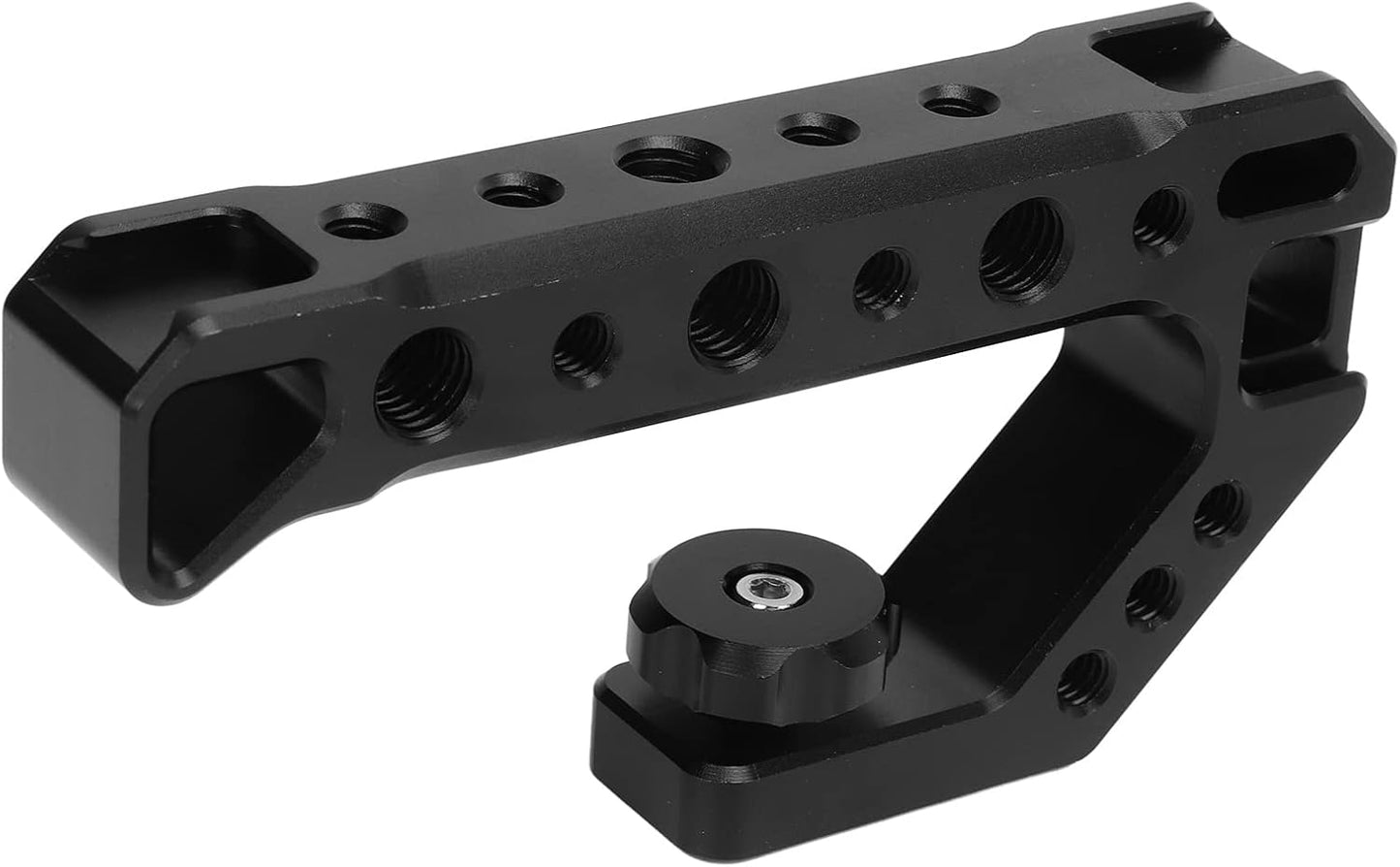 YuRui TENG SLR Camera Top Handle Grip for Mirrorless Cameras, Ergonomic Design with Multiple Screw Ports and Cold Shoe
