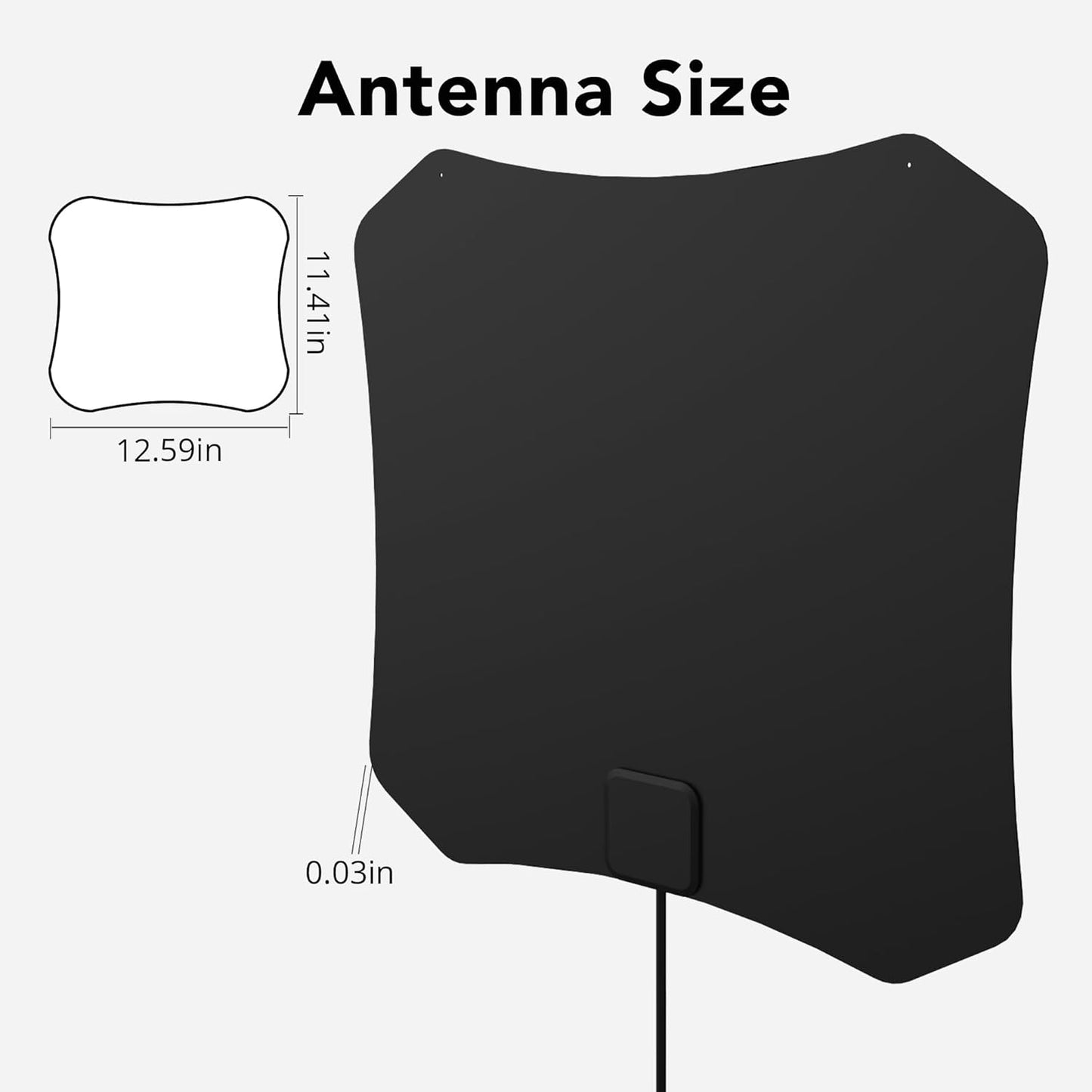 AIRLEGANT 4K 8K 1080p 16.4 Indoor TV Antenna with Amplifier - Supports HDTV for Smart TV - Long Range Reception