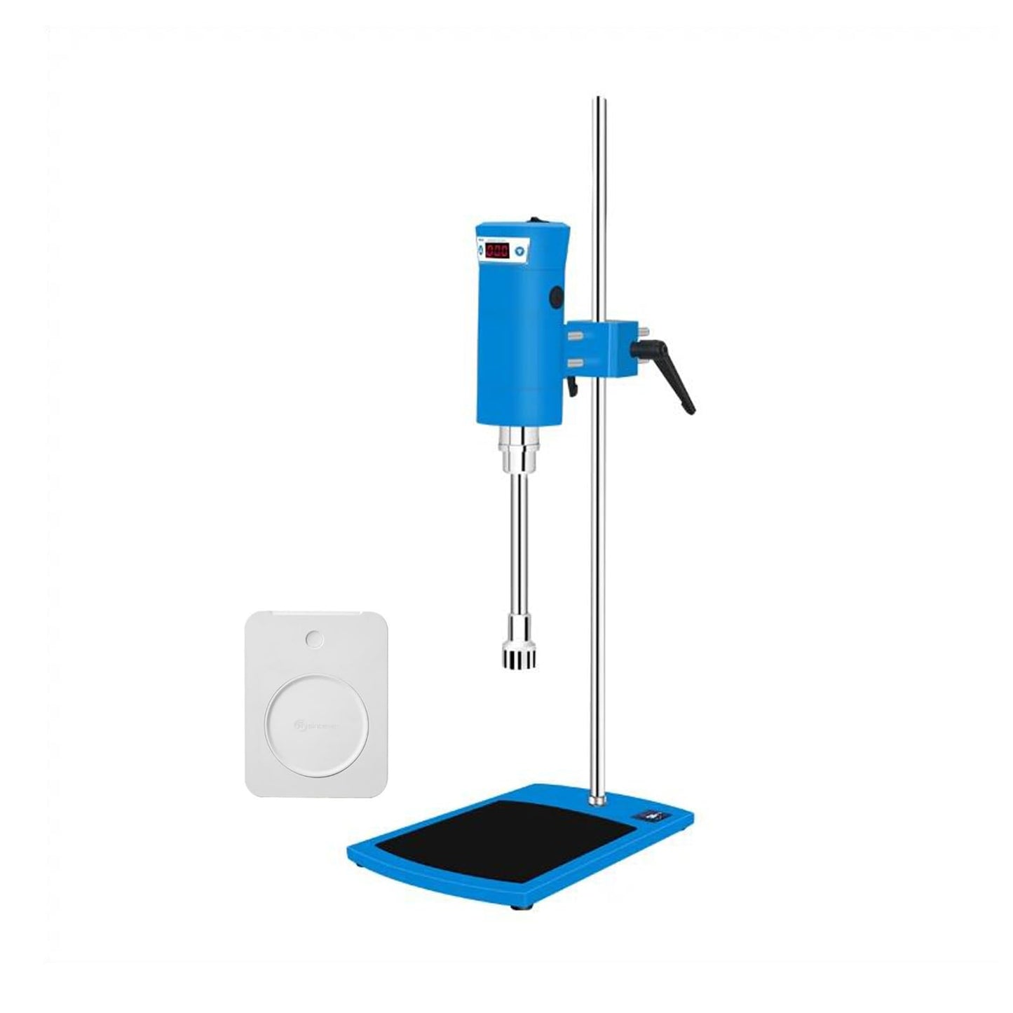 Lab High Speed Homogenizer, DEJUN 300-18000rpm High Shear Emulsifier Disperser Mixer Laboratory Emulsifying Stirring Machine with 18G and 36G Working Heads