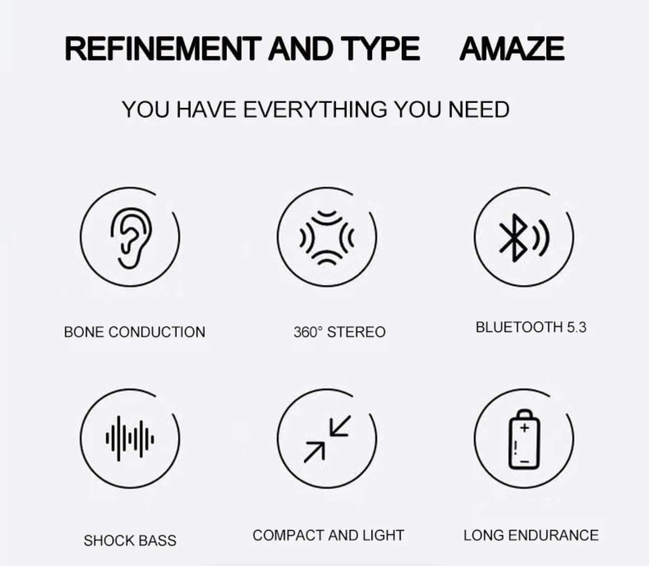 Generic 5.3, Wireless Resonance Speaker, Bluetooth Bond condiction, Loud and Clear Shock Bass, for Indoor and Outdoors