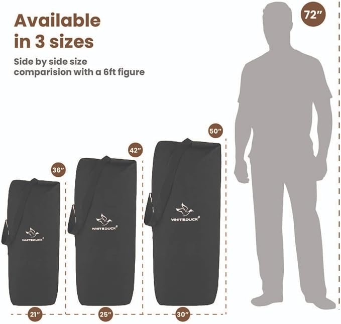WHITEDUCK 30"x50" (737L) Top Load Canvas Duffel Bag ??Military-Grade, Tear-Proof & Weatherproof, Heavy Duty for Travel, Outdoors & Military Use, with Padlock Compatibility, 5 Colors