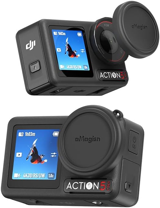 MoriEnzi 5 aMagisn for DJI OSMO Action Pro Silicone Lens Cover and Lens Protection Cover Accessories Action Camera