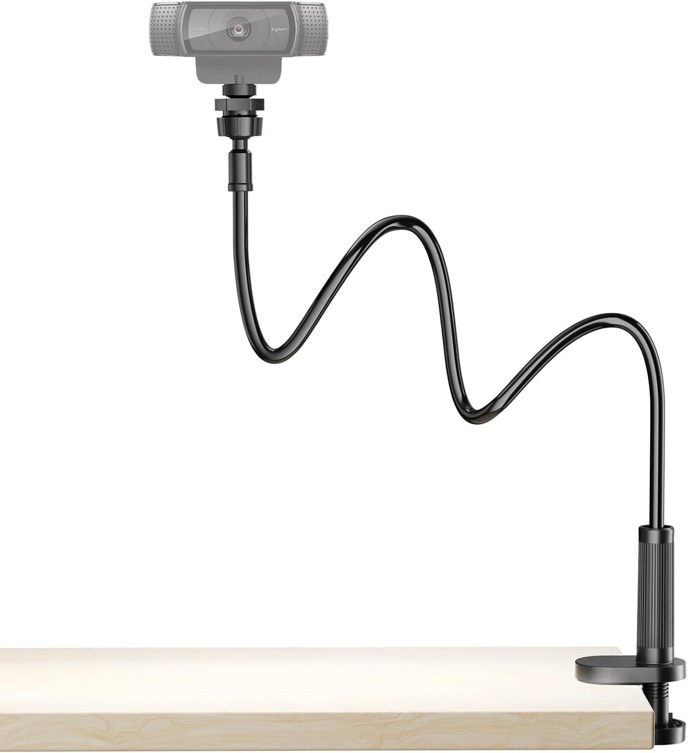 LenTok C922 C930e C920S C920 C615 C960 C920x Flexible Webcam Stand Mount for Desk, Gooseneck Webcam Tripod with Clamp