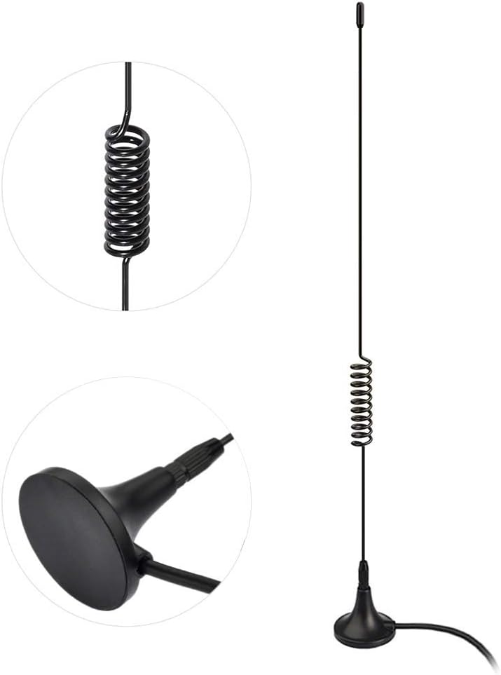 BINGFU Universal Car Stereo FM AM Radio Antenna Magnetic Base Aerial for Vehicle Truck SUV Truck RV Marine Boat Car